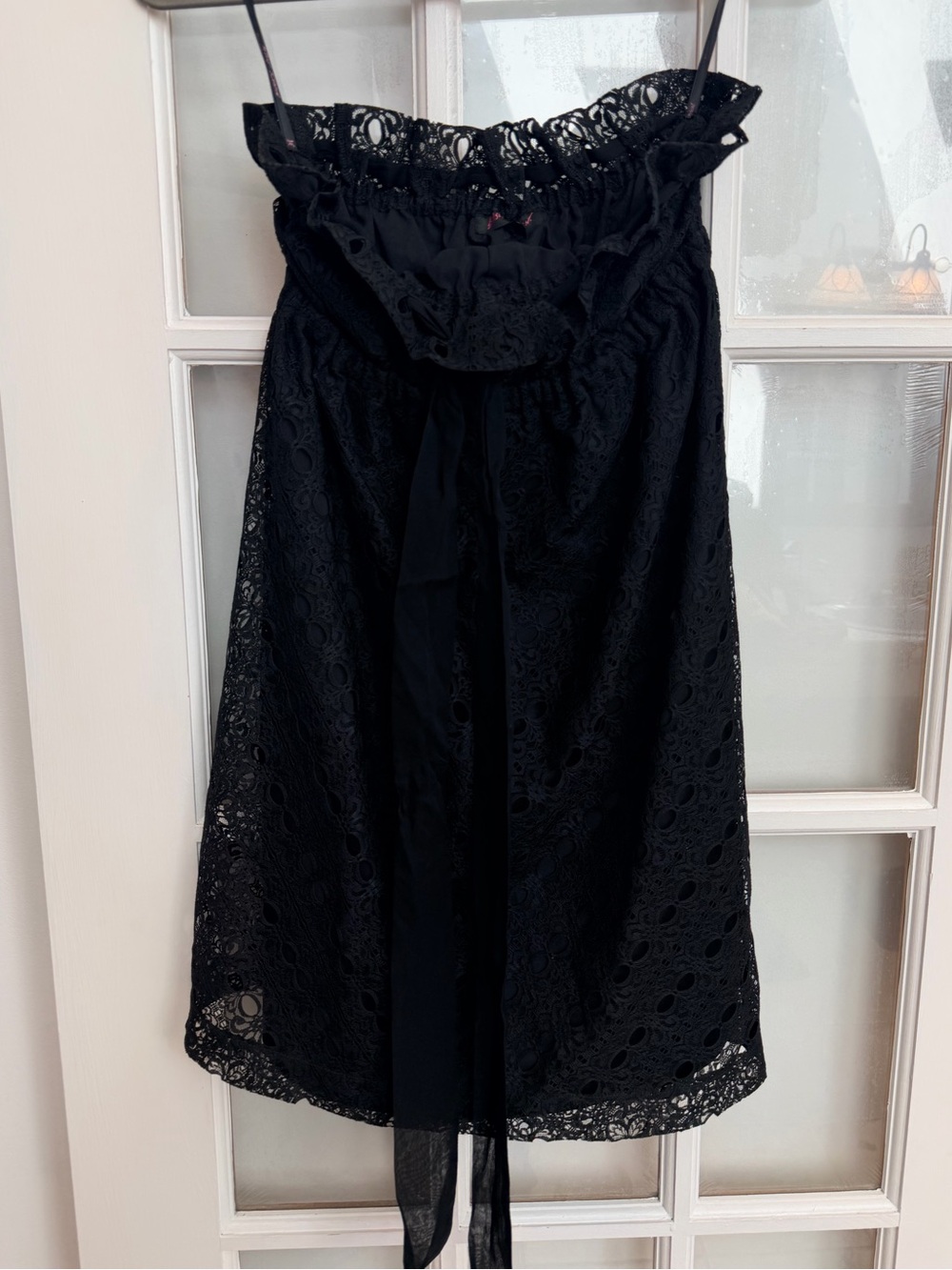 Vintage Betsey Johnson Y2K 90’s Whimsigoth Lace Strapless Bow Dress Size 2 XS - Picture 13 of 13